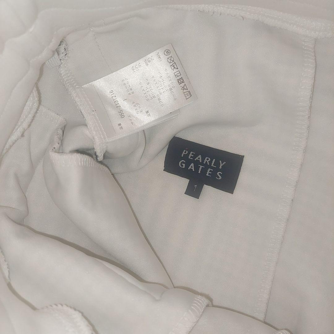 【美品】パーリーゲイツ　千鳥柄　パーカー　パンツ 上下セット チェック　白　黒