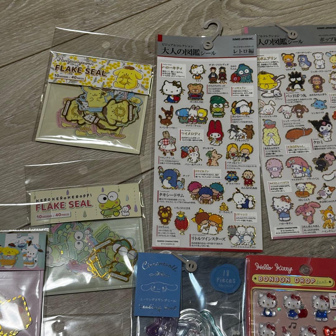 ボンボンドロップ おはじき タイル フレークシールセット まとめ売り キティ