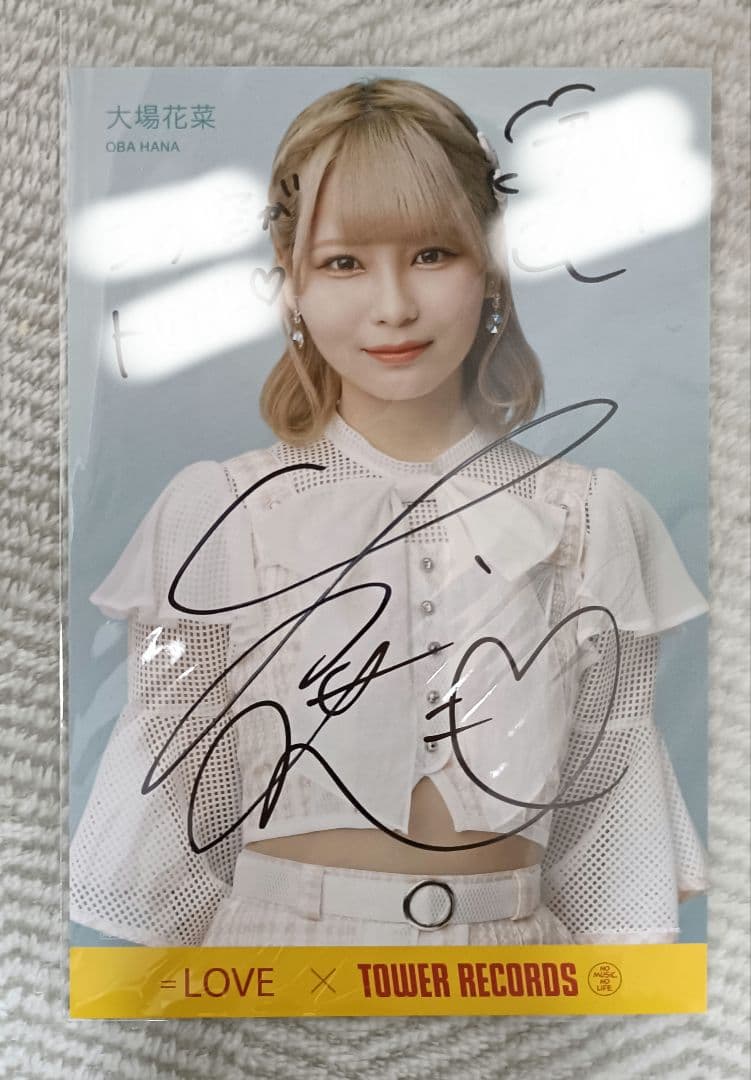 イコラブ大場花菜 サイン入り コメあり ポストカード - メルカリ
