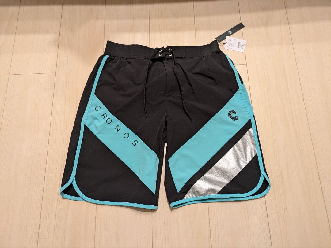 CRONOS サーフパンツ 青/黒 タグ付き - メルカリ