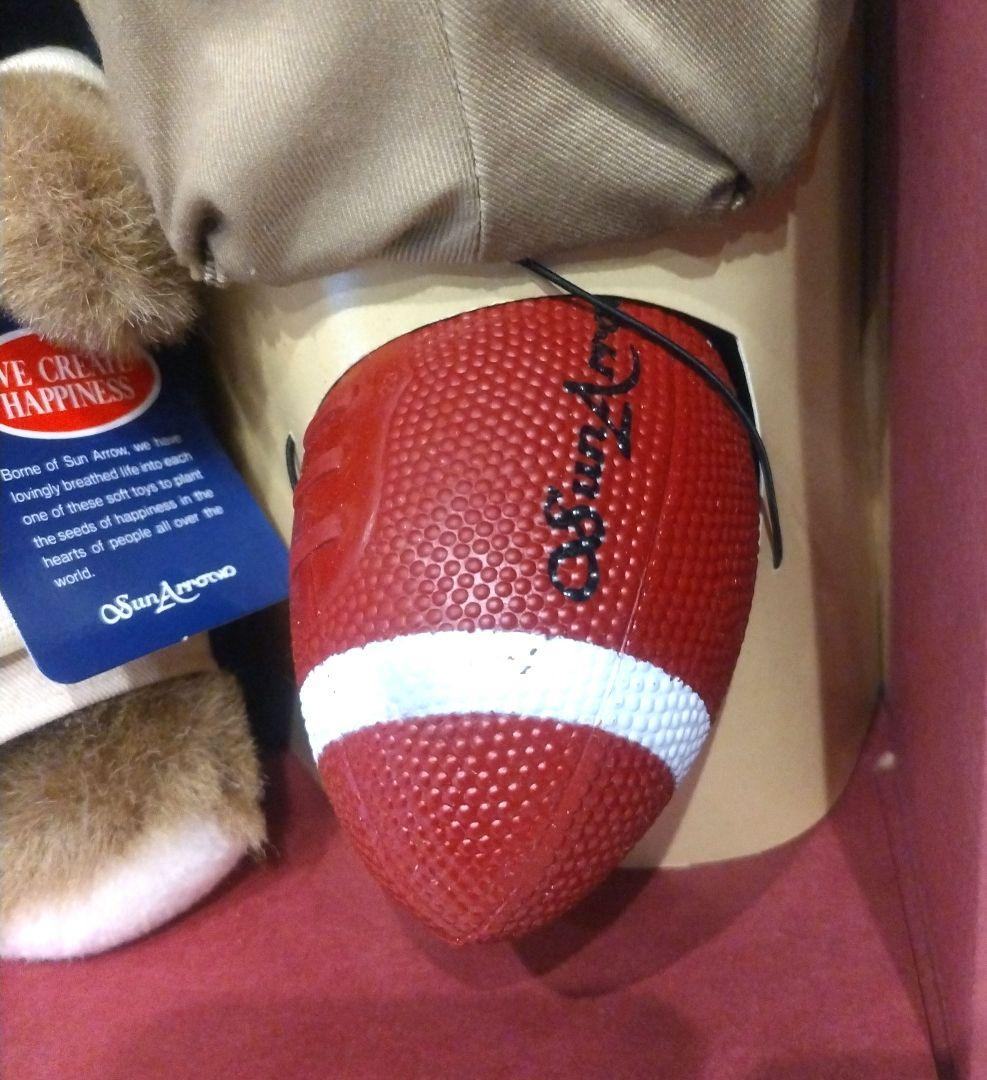 サンアロー ぬいぐるみ 夢の回転木馬 ベア くま 熊 ラグビー レトロ