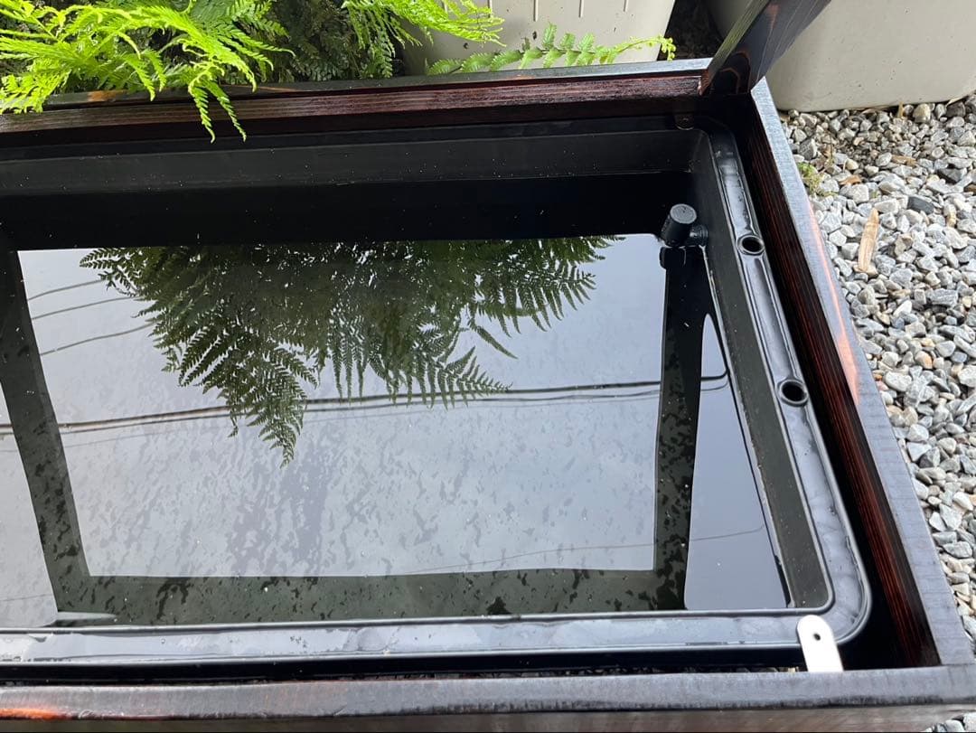 60Lトロ舟と木枠のセット　簾と産卵床のおまけ付き　メダカ　ビオトープ