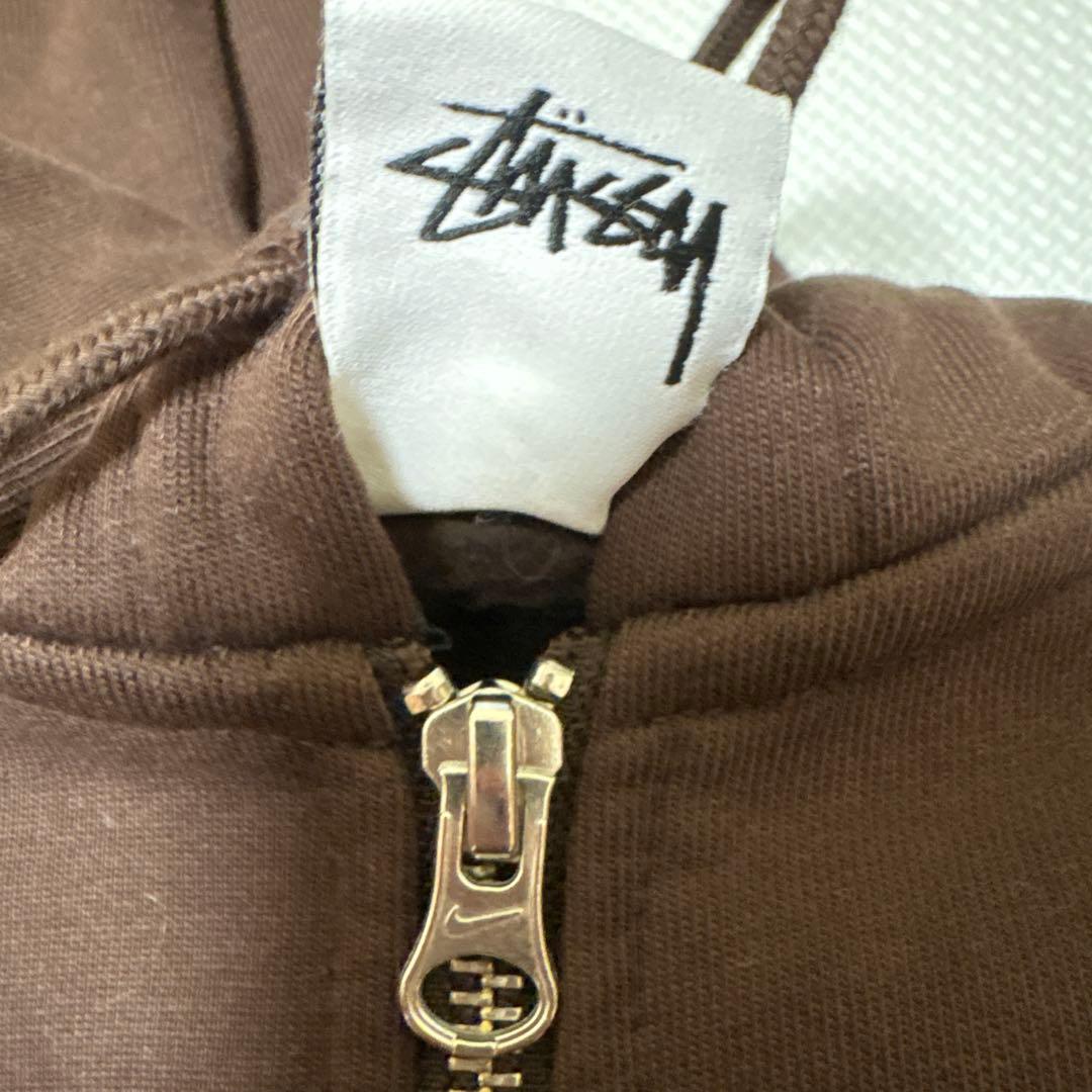 【希少sサイズ】Nike Stussy ジップ パーカー (ブラウン)
