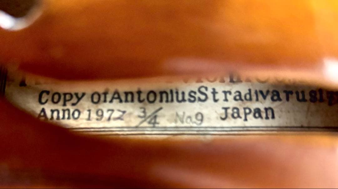 【新品弦張替済】Suzuki バイオリン No.9 3/4サイズ 1972年製