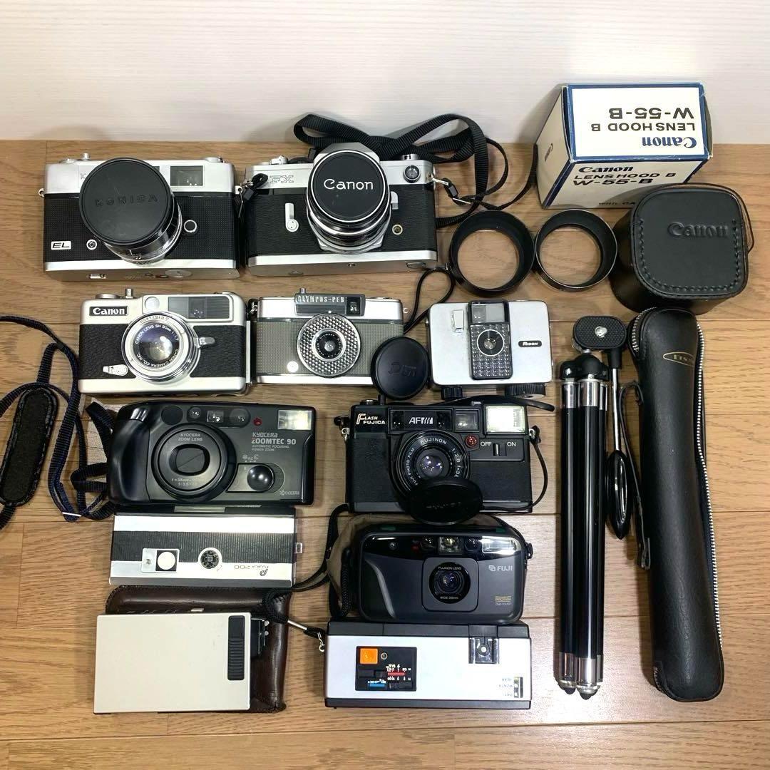 ジャンク品】レトロ フィルムカメラ 10台まとめ - メルカリ