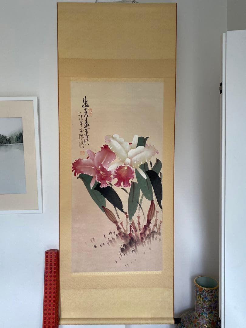 台湾画家 嶺南画派伝承者 李源海 作 水墨画 中国画