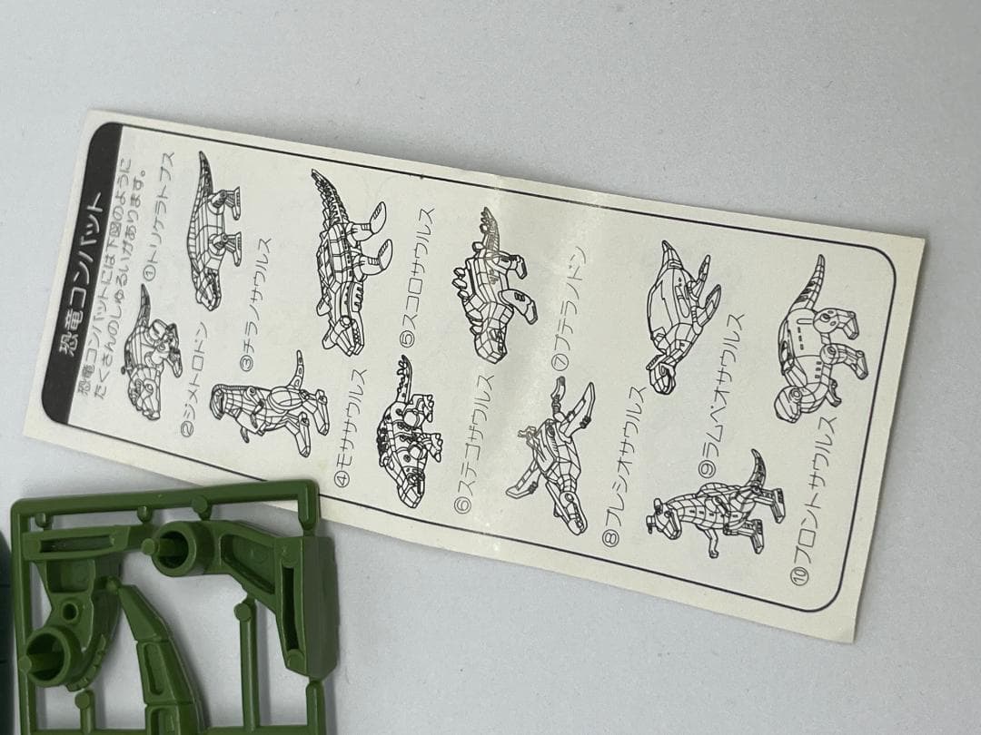 グリコ パピー 恐竜コンバット トリケラトプス 未組立・箱付き 昭和レトロ