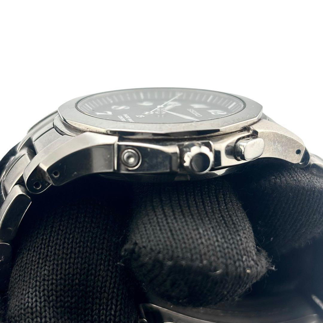 【稼働】 セイコー 腕時計 ブライツ 5B21-0AA0 ソーラー メンズ 黒