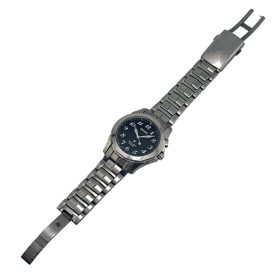 【稼働】 セイコー 腕時計 ブライツ 5B21-0AA0 ソーラー メンズ 黒