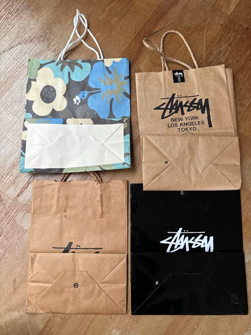 Stussy ショッピングバッグ 4点 ハガキ二枚 レア 貴重 年代物 Stussy