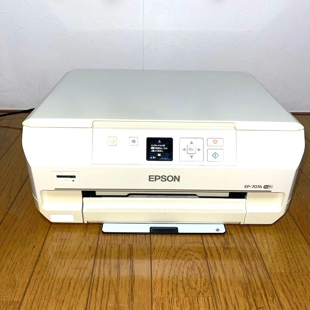 EPSON EP-707A インクジェットプリンター ジャンク - メルカリ