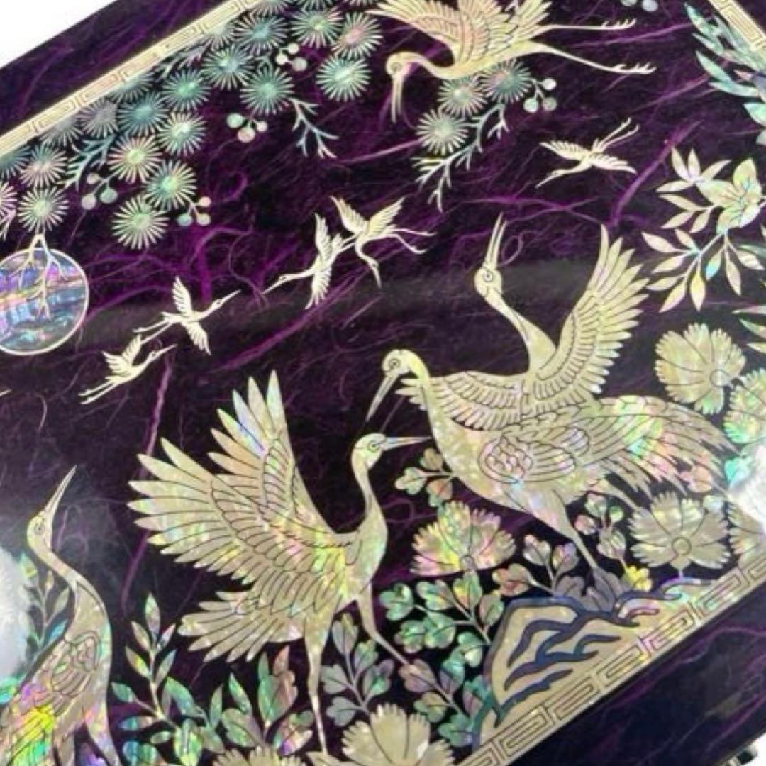 美しい✨ 韓国　螺鈿細工 漆器 小物入れ 宝石箱ジュエリーボックス伝統工芸