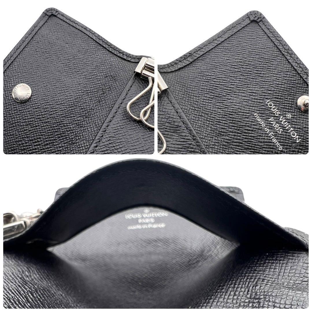 240 ルイヴィトン キーケース タイガ 黒 ミュルティクレ 鍵 6連