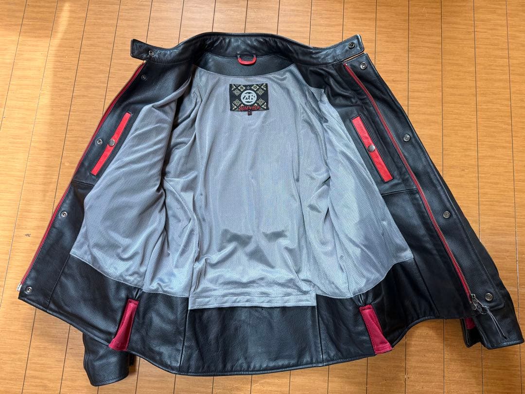 RSタイチ ZIM+BA ブラックレザージャケット シングルライダ