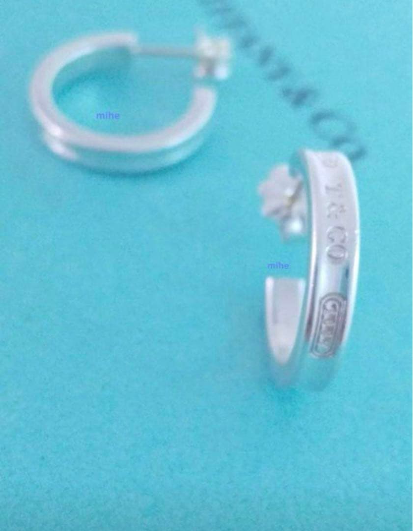 中古品 】 磨き済 ティファニー 1837 フープ ピアス スモール シルバー
