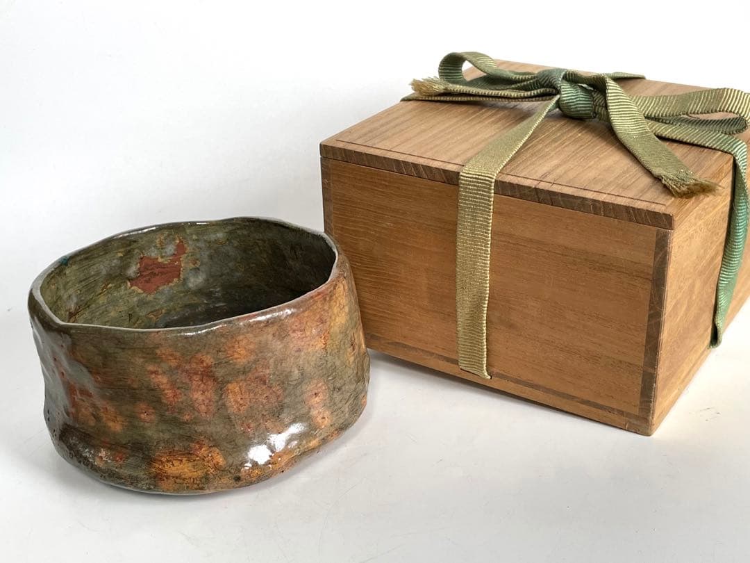 キリスト教伝道者裏千家藤尾宗羊 藤尾英二郎自作茶碗銘洋々共箱