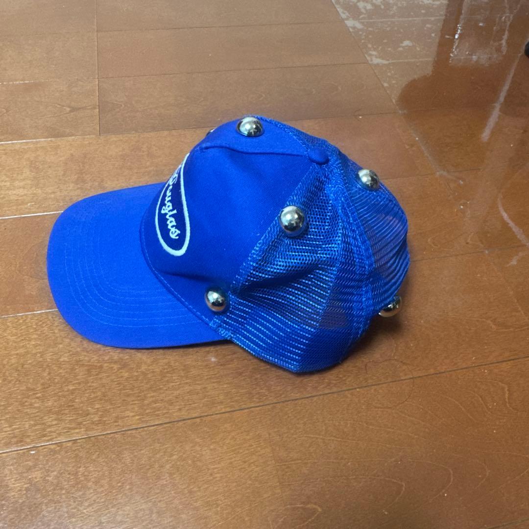 ELLA DOUGLAS キャップ ブルー ポーカーズ