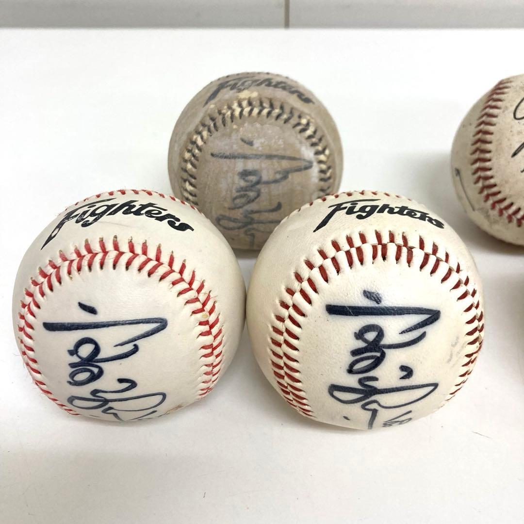 B125-37 日本ハム ファイターズ 監督　高田繁　他直筆サインボール