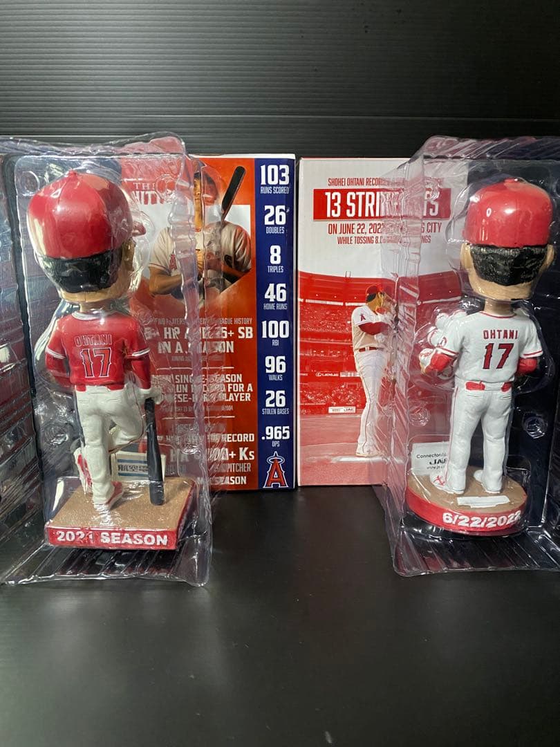 最安値】大谷翔平 2021年2022年シーズンフィギュア 2体セット