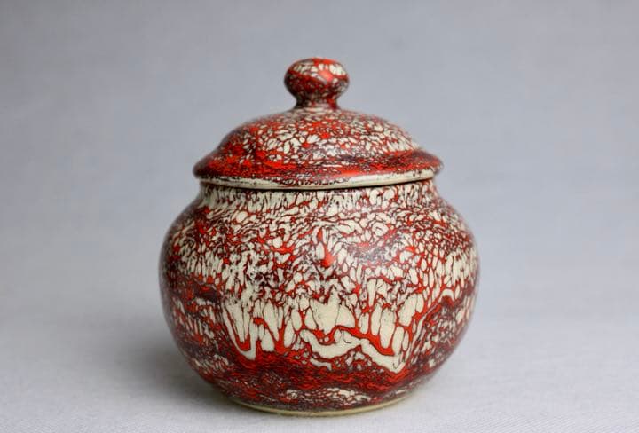 箕面焼 松田箕山 作 壺