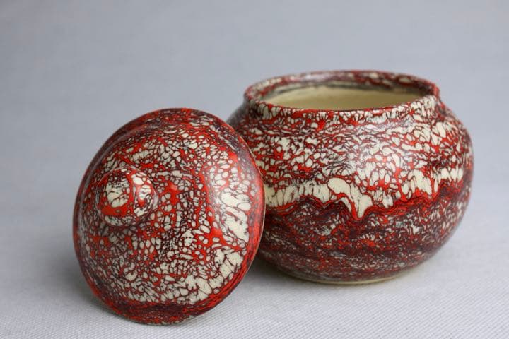 箕面焼 松田箕山 作 壺