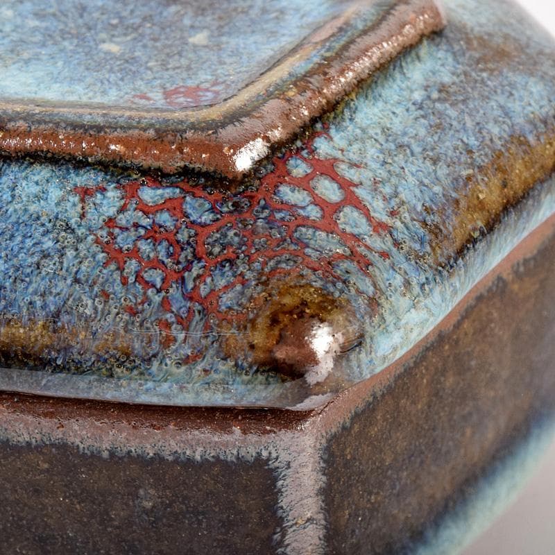 茶道具 河井貫次郎作 呉洲 八角盒子 香合 共箱 M R8046 - メルカリ