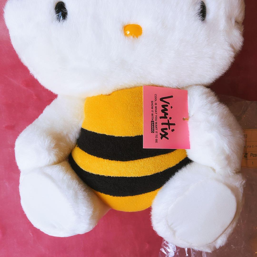 希少レア　ハローキティ　ぬいぐるみ　ハチ　L 1998 平成レトロ　サンリオ