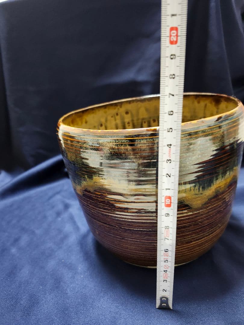 高取焼 14代 亀井味楽 高取水指 裏千家 鵬雲斎 花押 水