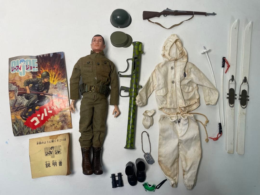 【1964年製】G.I.ジョー ビンテージ兵士 フィギュア 装備付 HASBRO