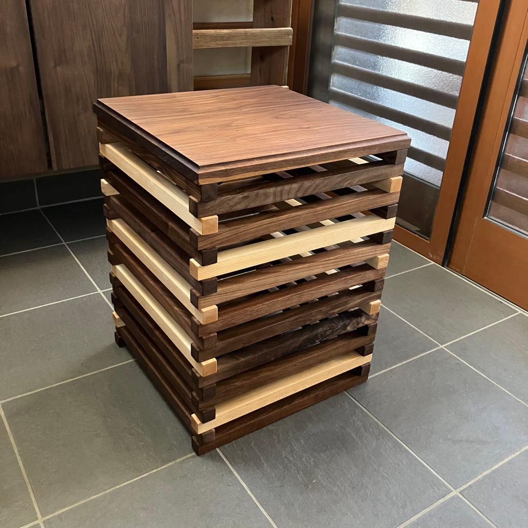 マッキー様用 サイドテーブル フロアランプ ウォールナット 無垢材