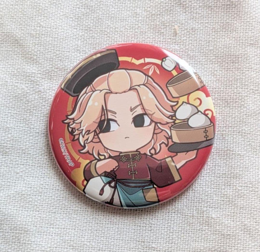 東京リベンジャーズ プリンセスカフェ 中華 缶バッジ ミニキャラ 佐野