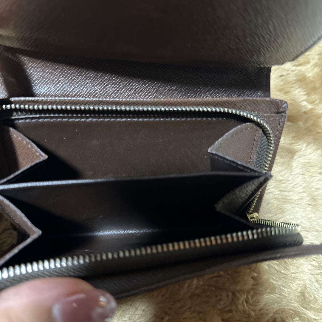 極美品 55 LOUIS VUITTON ルイヴィトン ダミエ 二つ折り財布 2025年
