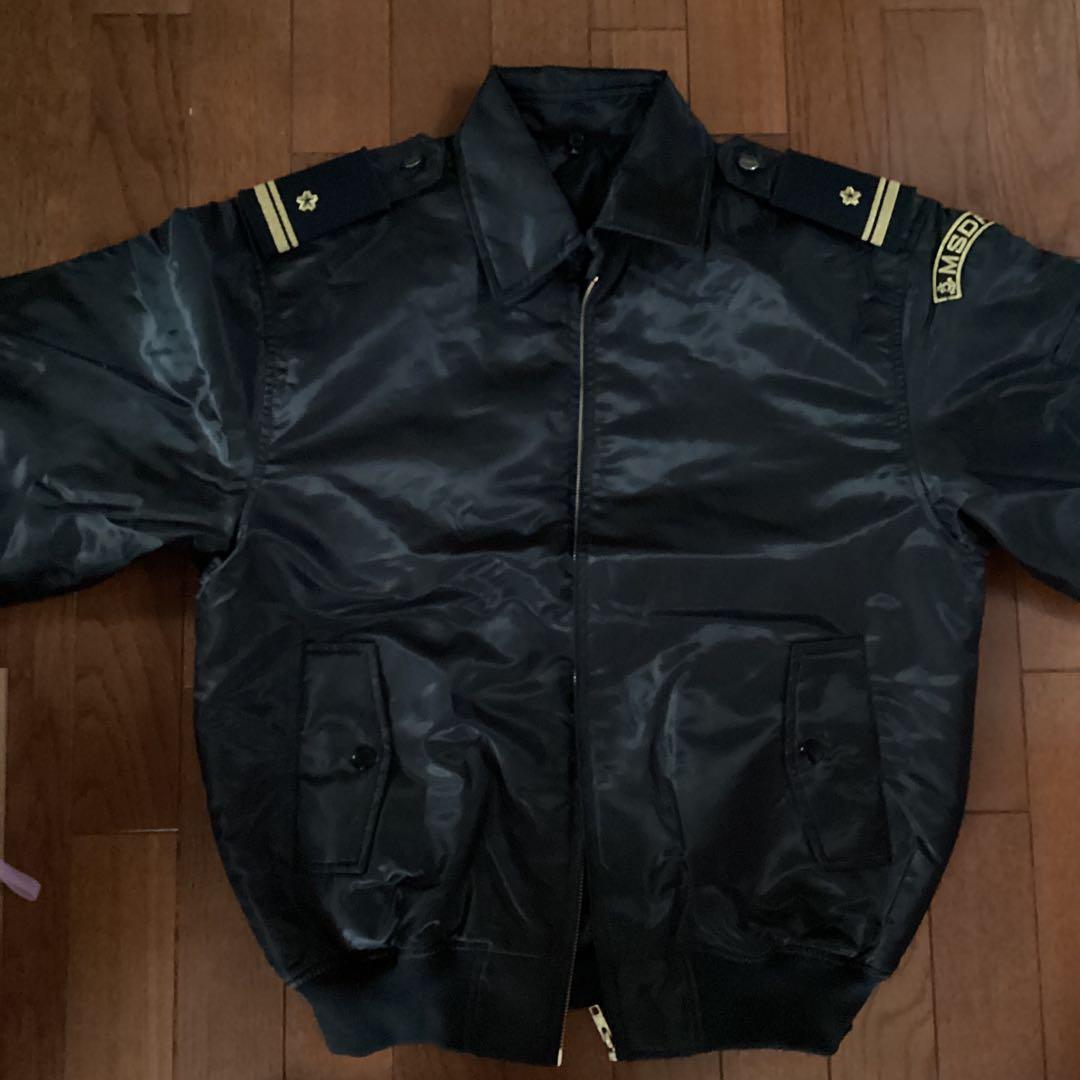 激レア　MSDFロゴ付きブラックジャケット　肩章なし　Lサイズ　新品未使用