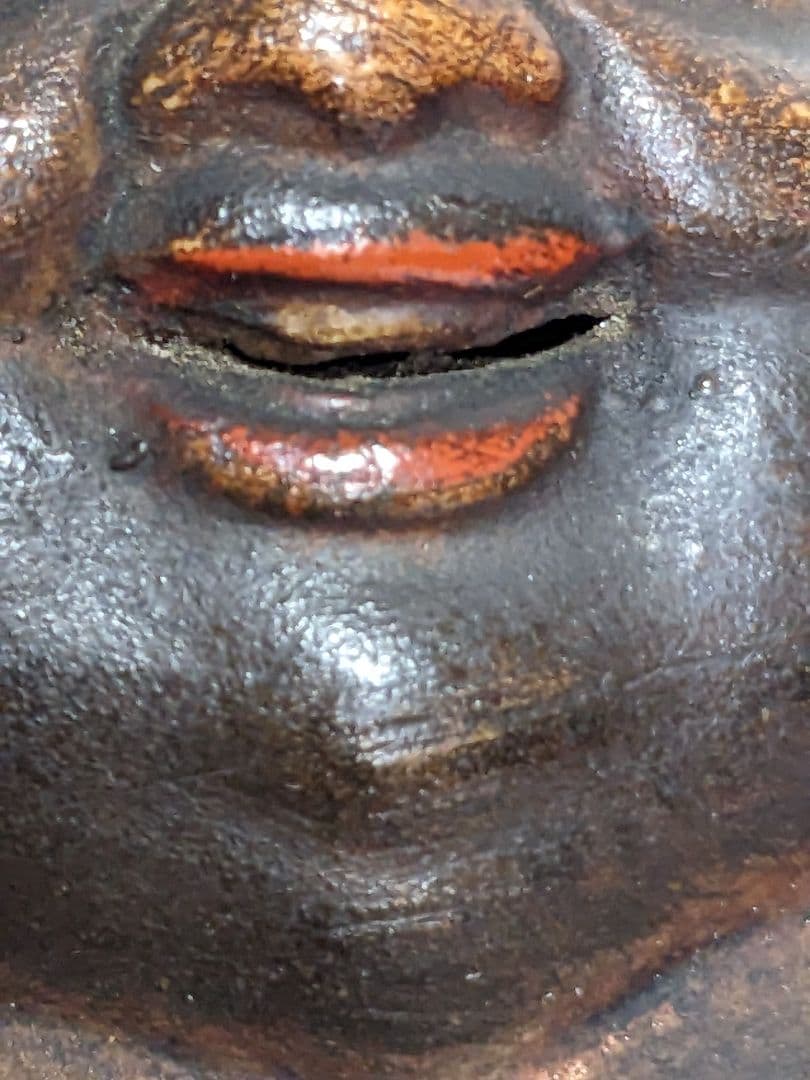 ⭐遺品少数 江戸時代 再興九谷焼 五彩手 布袋像 仏像 置物飾り 縁起物骨董品