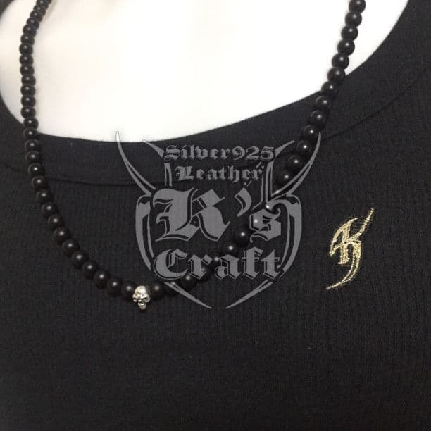 PJスカル付きオニキスネックレス氷室京介