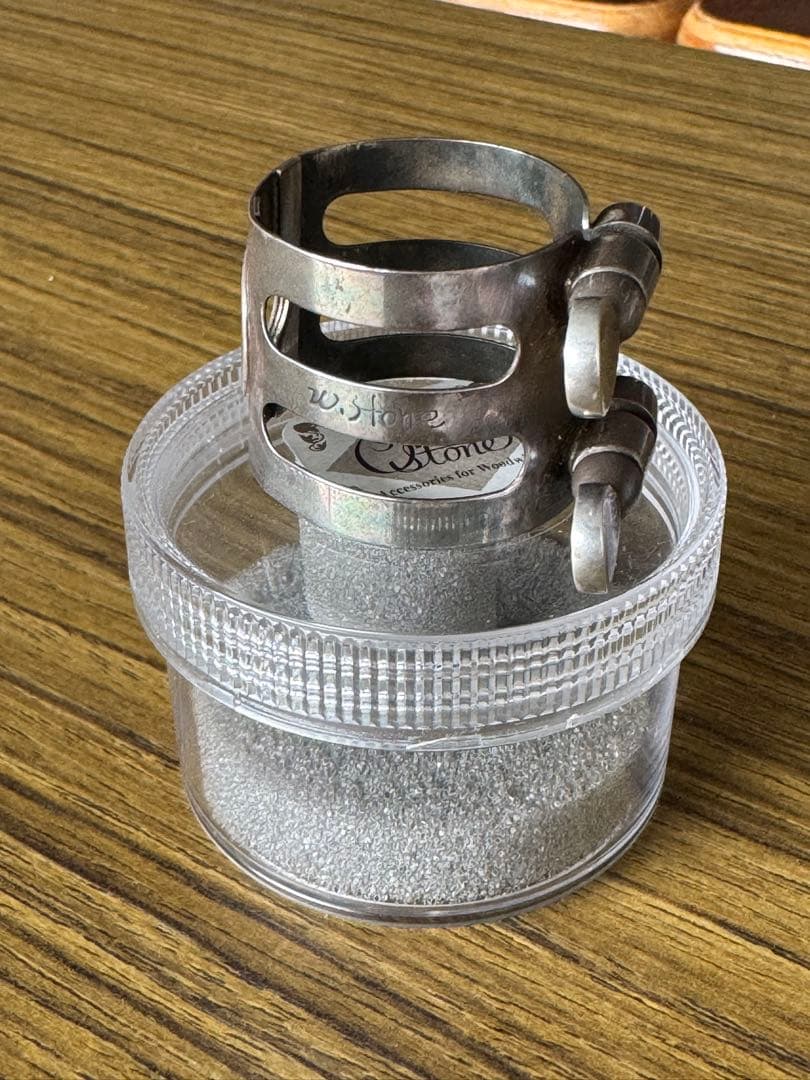 テナーサックスリガチャー【ウッドストーン セルマーラバー用 総銀