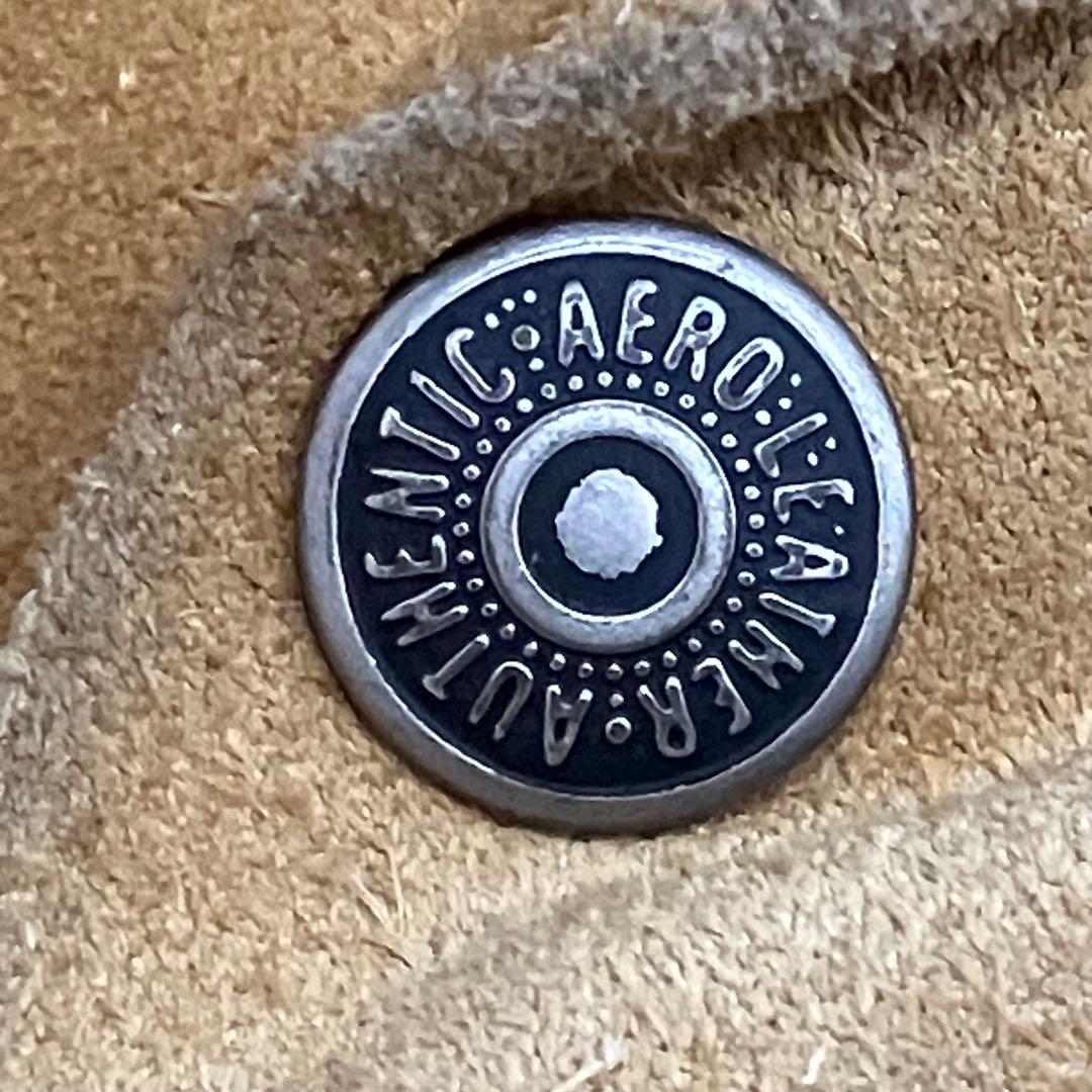 希少サイズ40】AERO LEATHER スエード トラッカージャケット