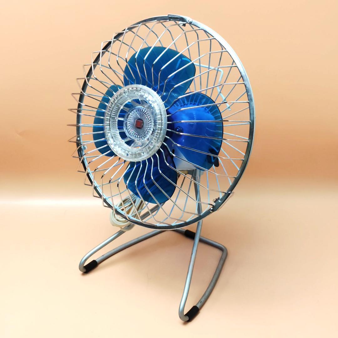 動作品】ホリエ電機 卓上扇風機 HF-20C そよ風 昭和 レトロ 箱付き