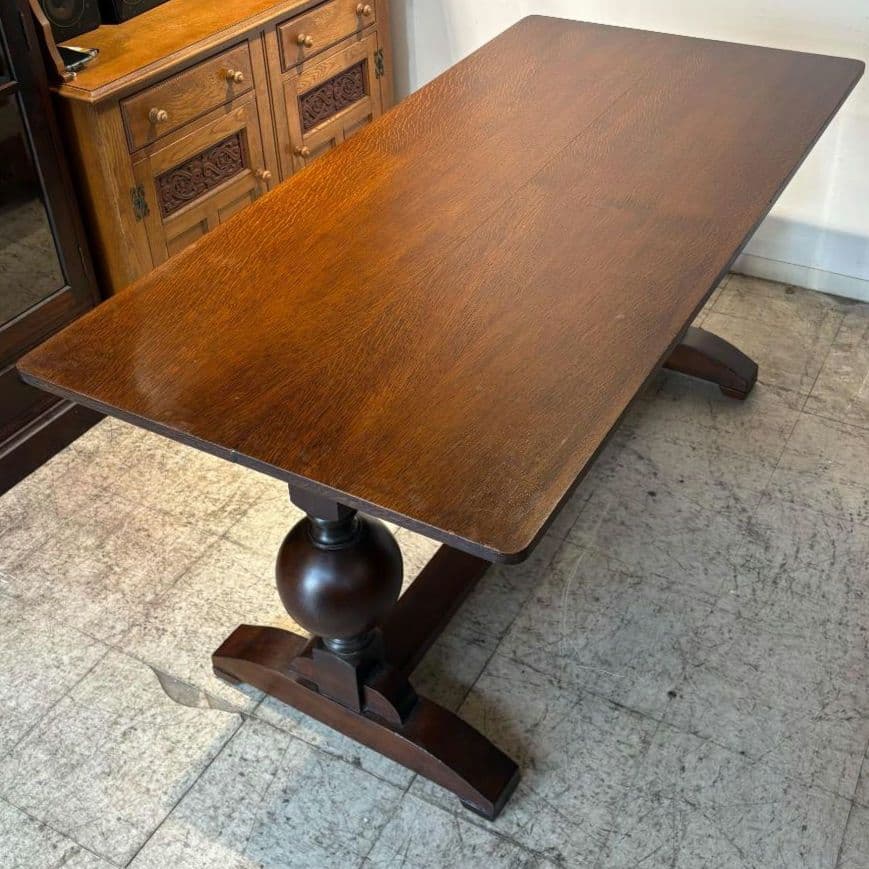 M●Ichiko送料込イギリス バルボスレッグダイニングテーブル