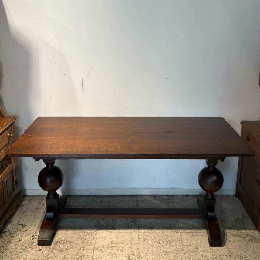 M●Ichiko送料込イギリス バルボスレッグダイニングテーブル