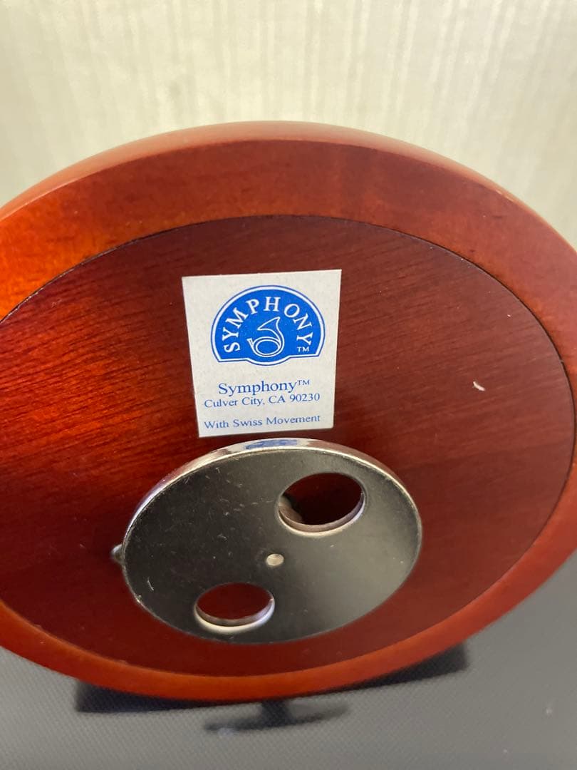 ガラス細工の回転木馬のオルゴール アンティーク レトロ