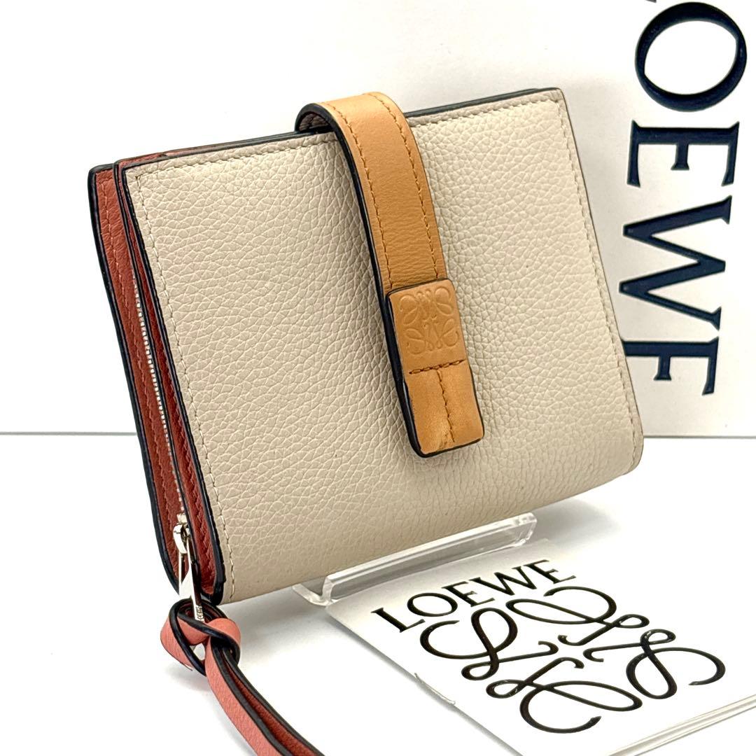 LOEWE ロエベ コンパクト 財布 ベージュ レディース ブランド LOEWE