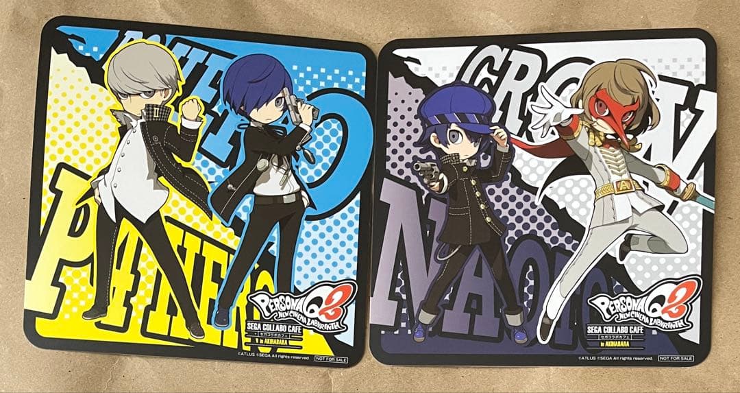 コンプセット ペルソナQ2 PQ2 セガ コラボ カフェ コースター