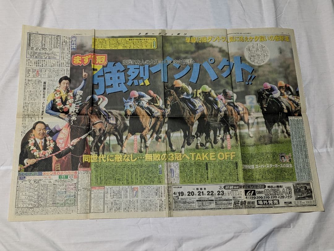 ディープインパクト 武豊 菊花賞 競走馬 写真パネル 額縁入り スポーツ