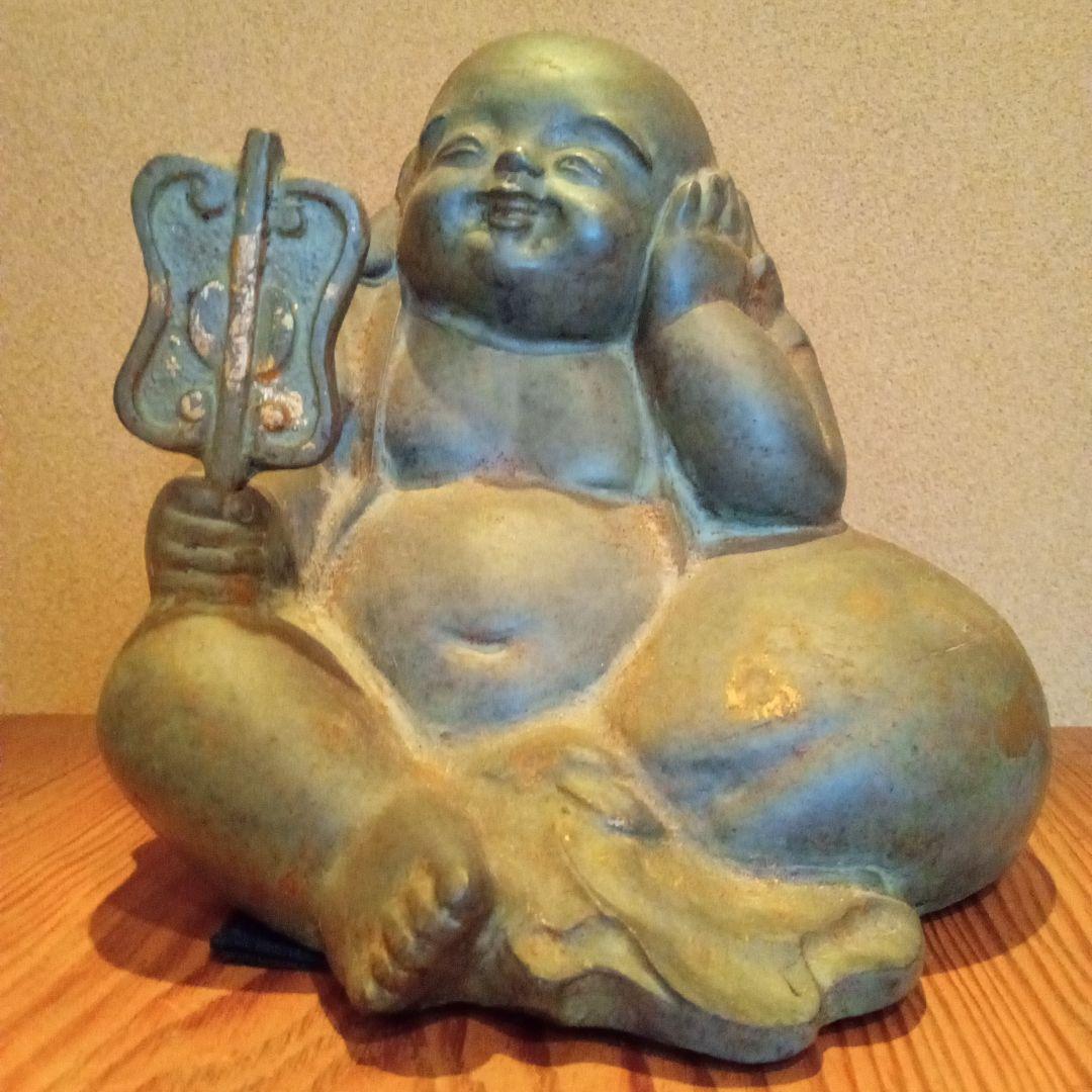 時代物 珍品】布袋像 ブロンズ・銅？製(2.7㌔) - glorybeautysalon.com