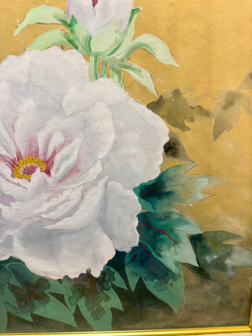 #宮下柚葵「牡丹」 絵画 額装作品 直筆サイン入り