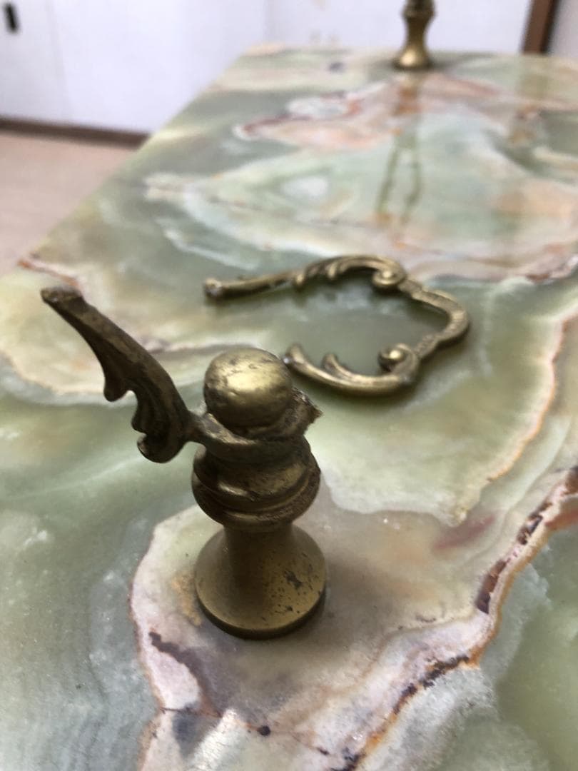 p*n様 ヴィンテージ マガジンラック　イタリア製　大理石天板　希少　25030