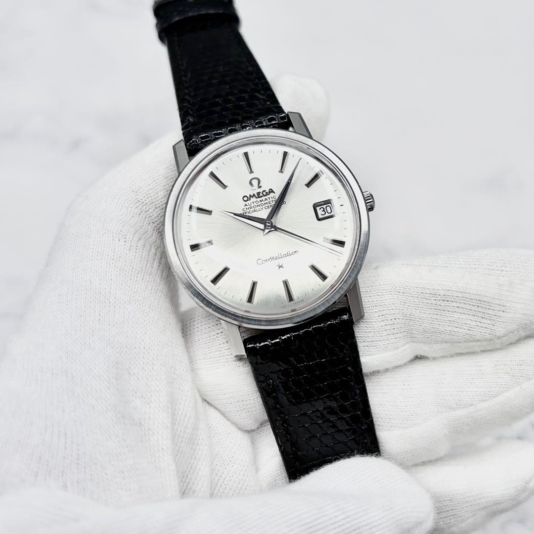 【極美／OH済】オメガ コンステレーション クロノメーター 自動巻き 純正尾錠付