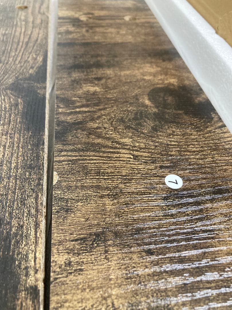 新品未使用⭐️ダークブラウン木製パソコンデスク アンティーク調 一人暮らし