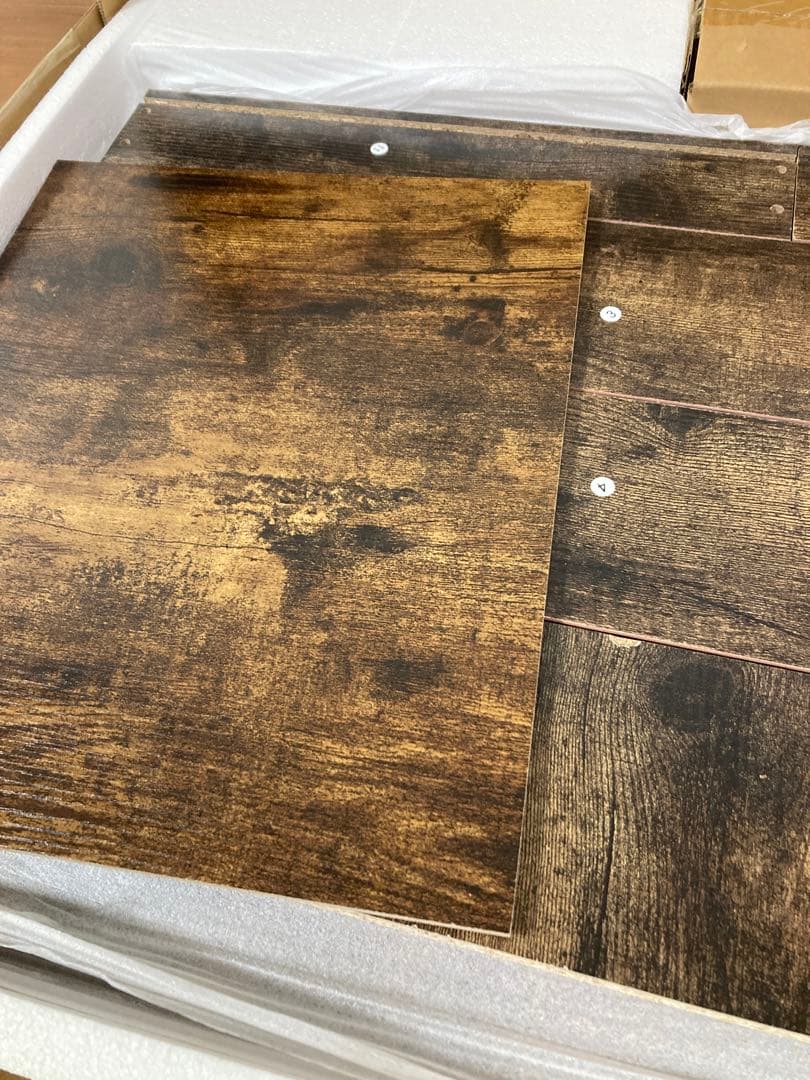 新品未使用⭐️ダークブラウン木製パソコンデスク アンティーク調 一人暮らし